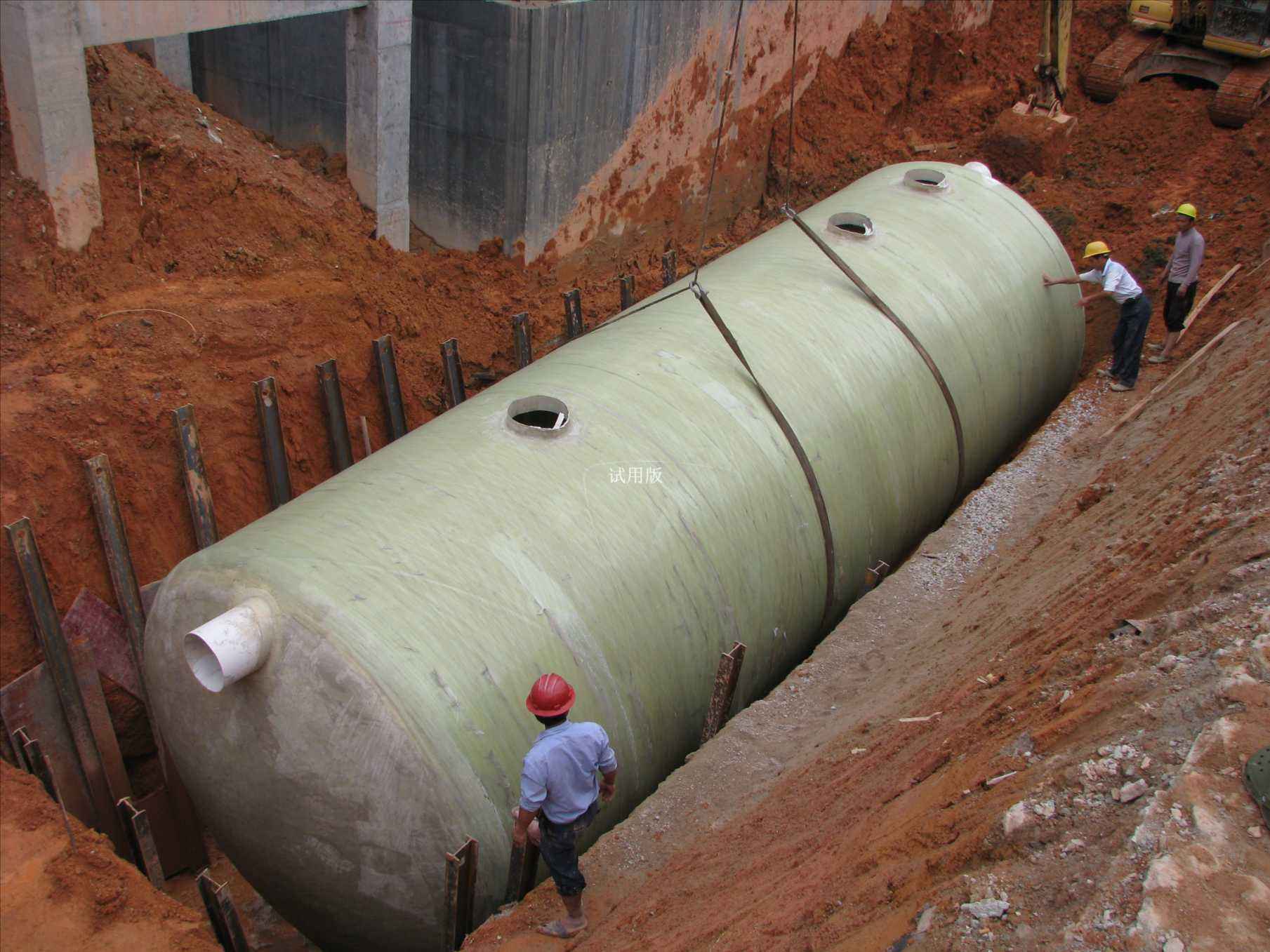 玻璃钢化粪池详细填埋步骤