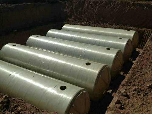 河南玻璃钢化粪池5台并联施工结束